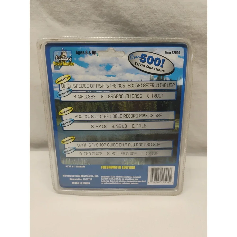 NIP Fishing Trivia Master 500+ Questions Freshwater Edition‎ Handheld Game